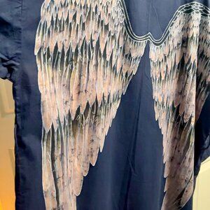 {BRAND NEW, FROM BRAND} DARK BLUE WING ROBE, in cotton, by Brilliant Imports